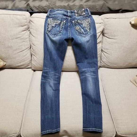Miss Me Denim - Miss Me Embellished Wings Skinny Jean